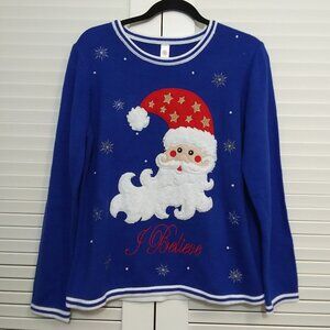 New Santa Claus I Believe Christmas Holiday Sweater